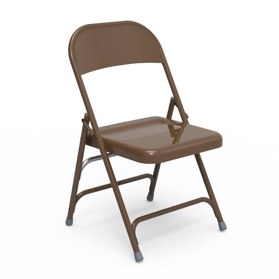 Virco 167 - Premium Steel Folding Chair with 2 Rear Leg Braces (Virco 167) - SchoolOutlet