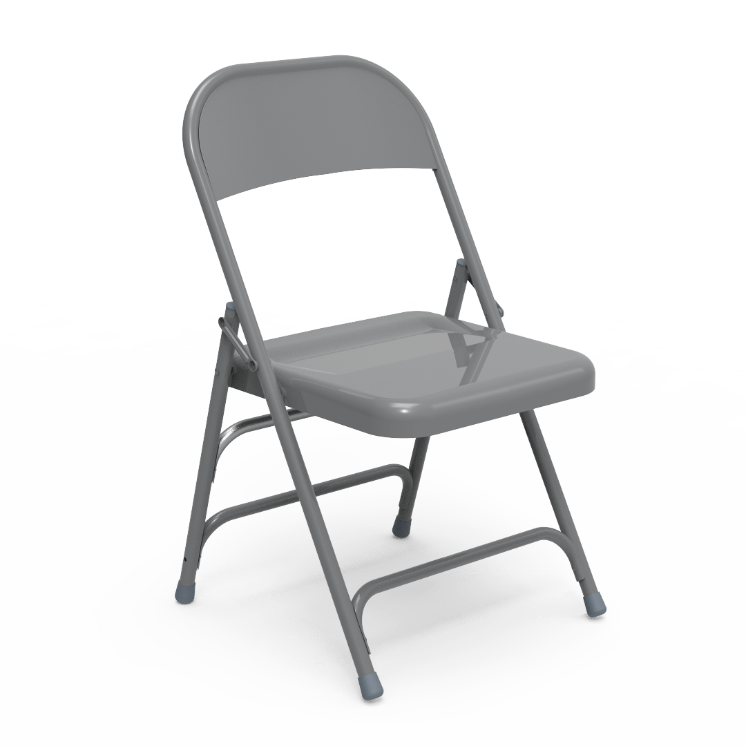 Virco 167 - Premium Steel Folding Chair with 2 Rear Leg Braces (Virco 167) - SchoolOutlet