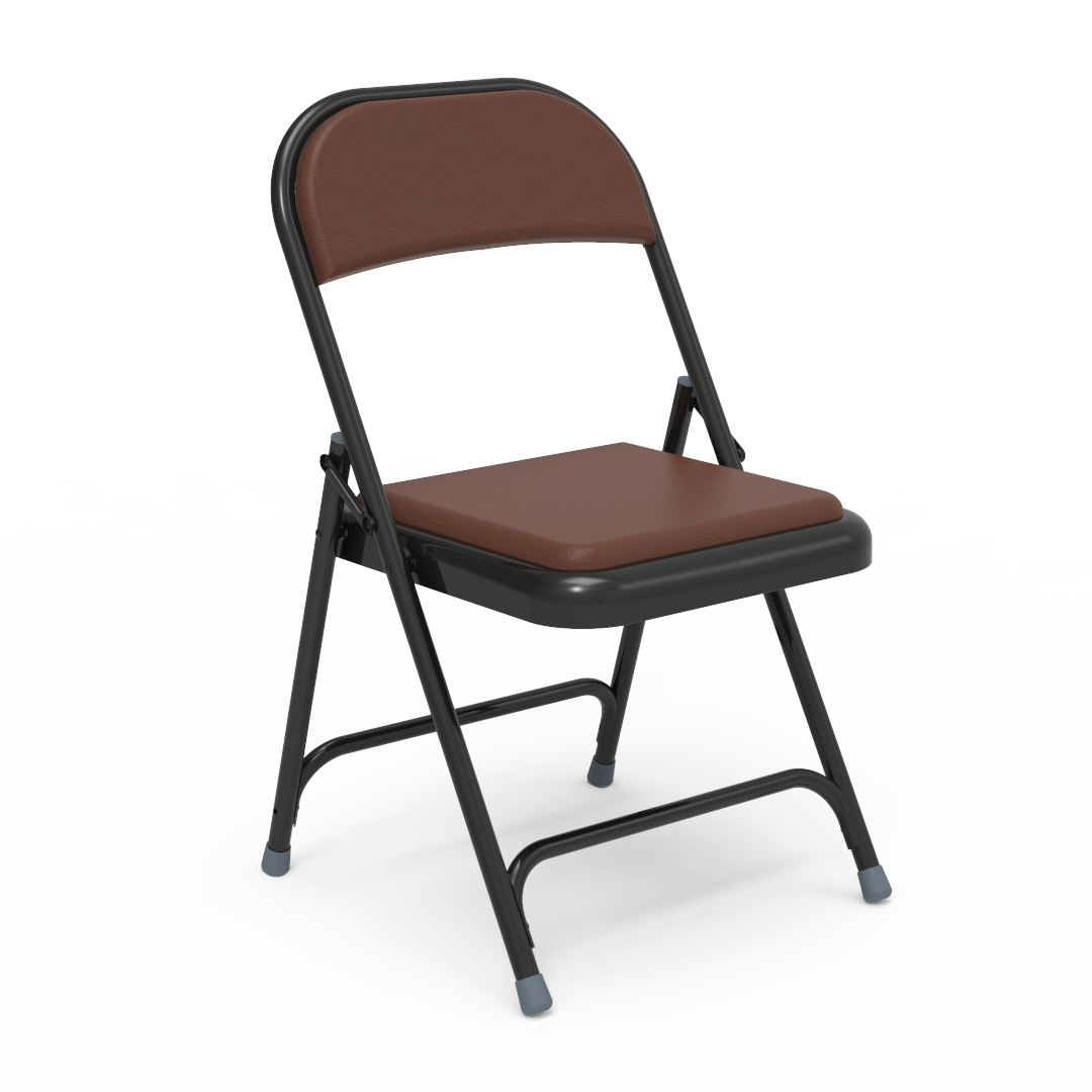 Virco 168 - Premium Steel Folding Chair with Vinyl Upholstered Seat and Back (Virco 168) - SchoolOutlet