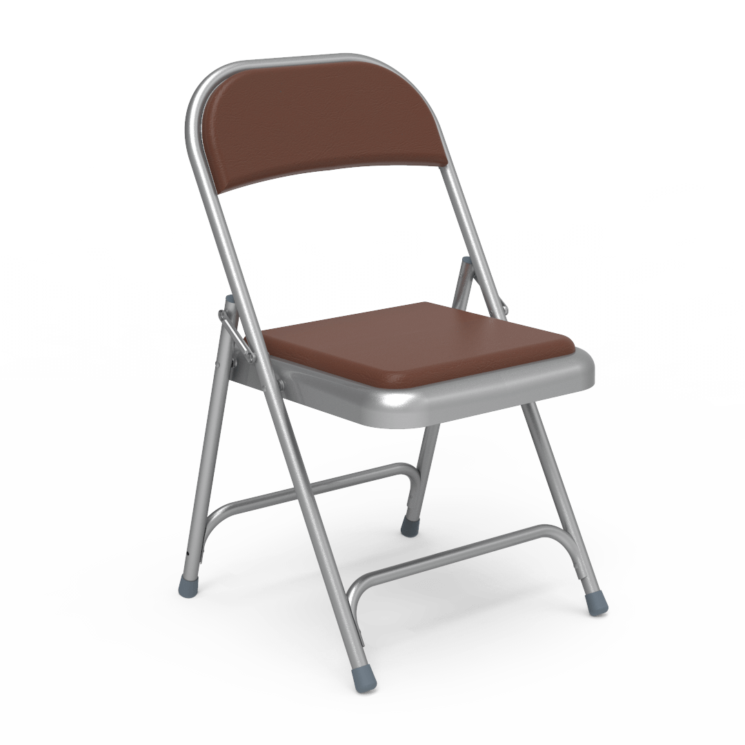 Virco 168 - Premium Steel Folding Chair with Vinyl Upholstered Seat and Back (Virco 168) - SchoolOutlet