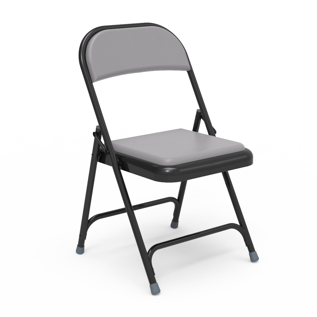 Virco 168 - Premium Steel Folding Chair with Vinyl Upholstered Seat and Back (Virco 168) - SchoolOutlet