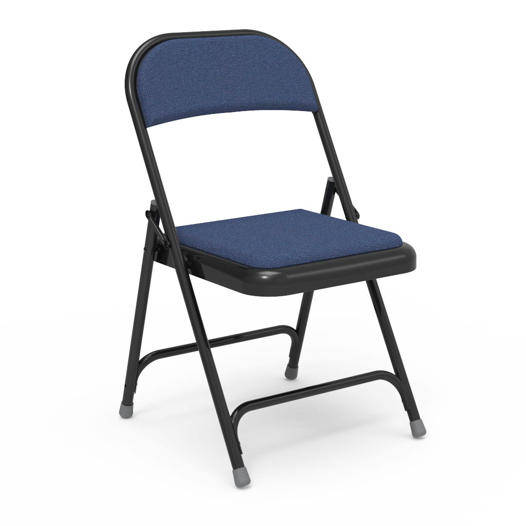 Virco 188 - Premium Steel Folding Chair with Fabric Upholstered Seat and Back (Virco 188) - SchoolOutlet