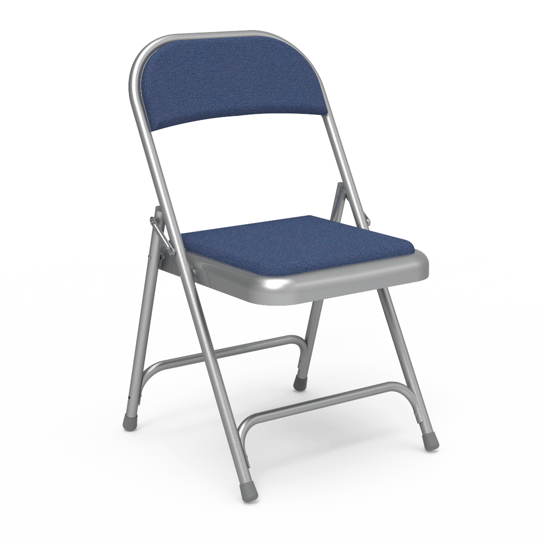 Virco 188 - Premium Steel Folding Chair with Fabric Upholstered Seat and Back (Virco 188) - SchoolOutlet