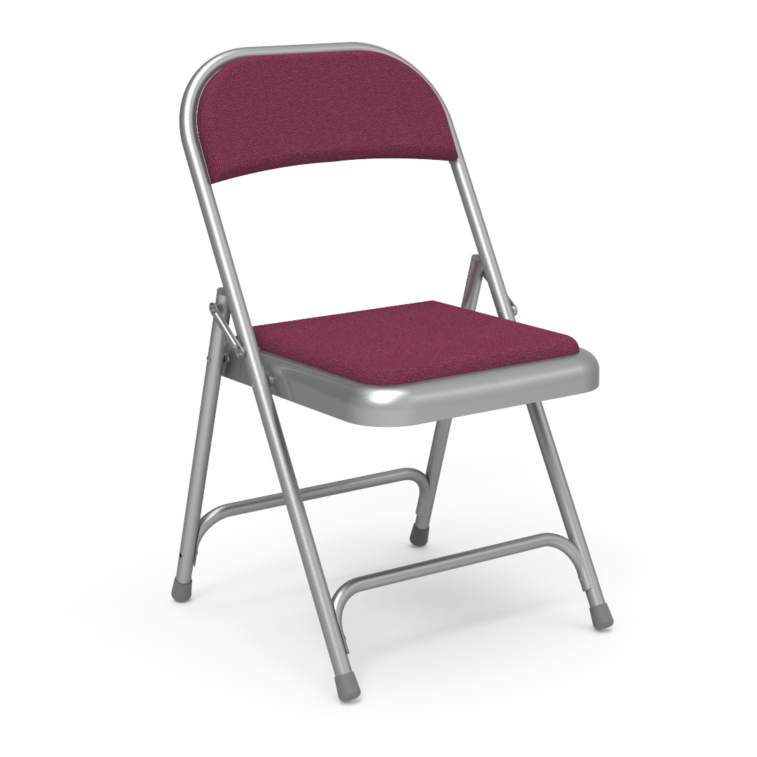 Virco 188 - Premium Steel Folding Chair with Fabric Upholstered Seat and Back (Virco 188) - SchoolOutlet