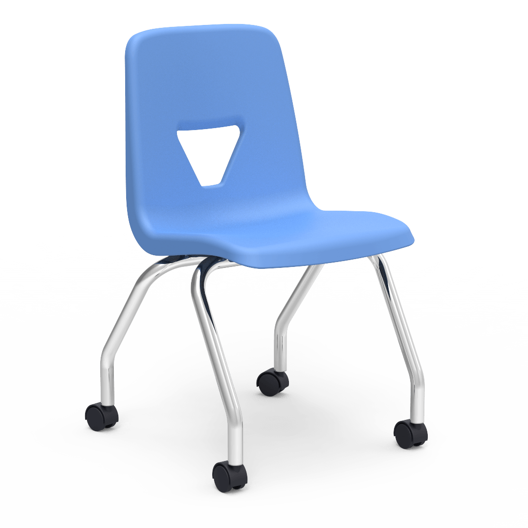 Virco 2050EL - 4-Leg 2000 Series Mobile Chair- Extra Large 18" Seat Height(Virco 2050EL) - SchoolOutlet