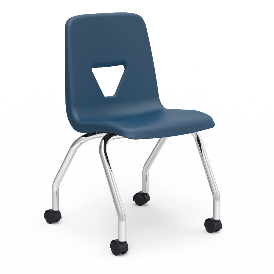 Virco 2050EL - 4-Leg 2000 Series Mobile Chair- Extra Large 18" Seat Height(Virco 2050EL) - SchoolOutlet