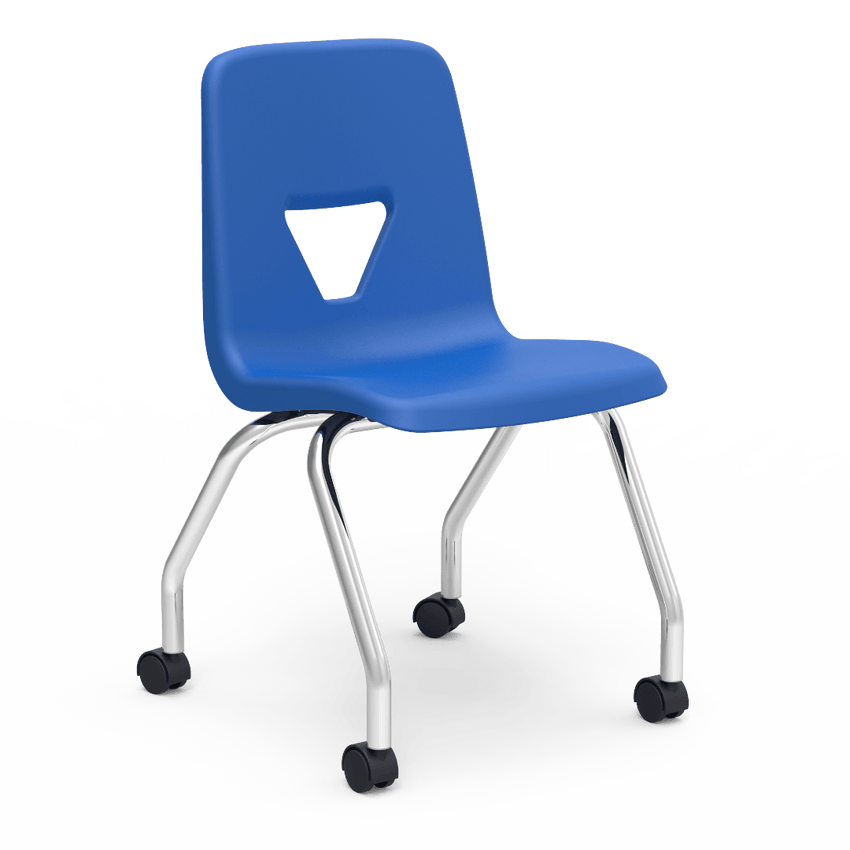 Virco 2050EL - 4-Leg 2000 Series Mobile Chair- Extra Large 18" Seat Height(Virco 2050EL) - SchoolOutlet