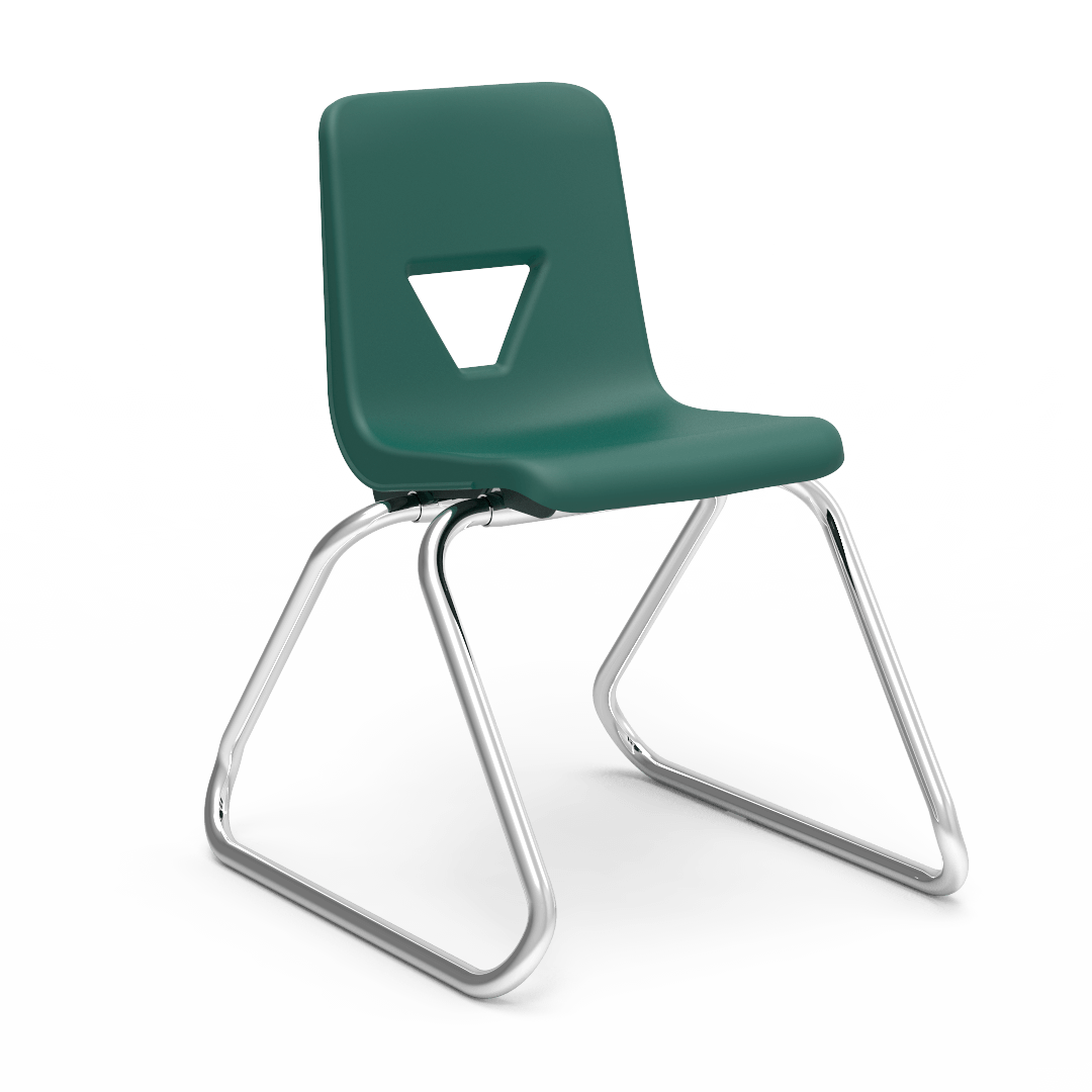 Virco 2614 - 2000 Series Sled-Based Stack Chair - 14" Seat Height (Virco 2614) - SchoolOutlet