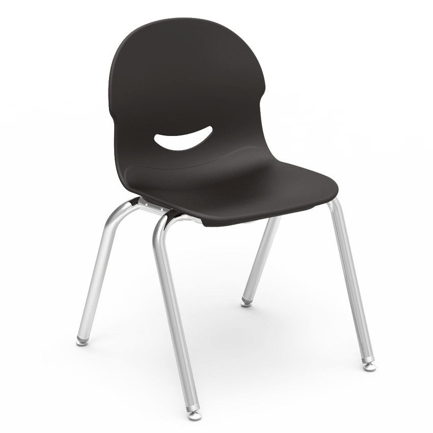 Virco 264513 - IQ Series Stylish 4-Legged Ergonomic Stack Chair, Wide Seat - 13" Seat Height (Virco 264513) - SchoolOutlet