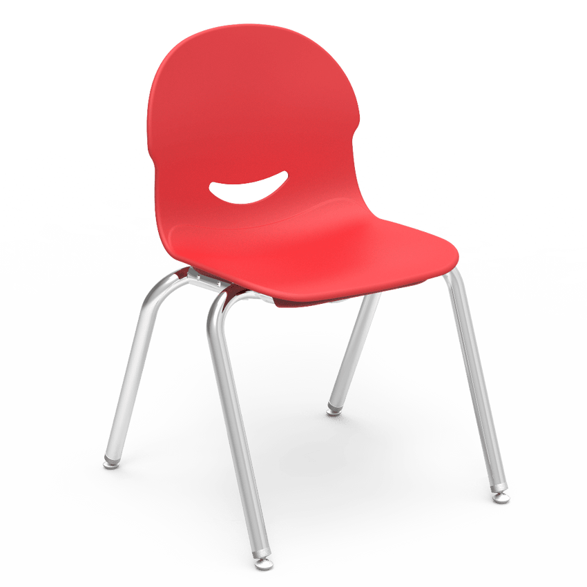 Virco 264513 - IQ Series Stylish 4-Legged Ergonomic Stack Chair, Wide Seat - 13" Seat Height (Virco 264513) - SchoolOutlet