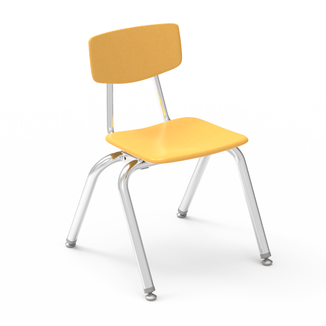 Virco 3014 - 3000 Series 4-Legged Hard Plastic Stack Chair - 14" Seat Height (Virco 3014) - SchoolOutlet