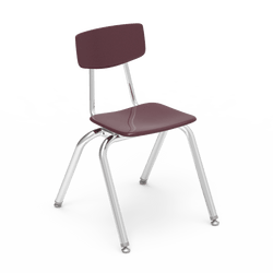 Virco 3016 - 3000 Series 4-Legged Hard Plastic Stack Chair - 16" Seat Height (Virco 3016)
