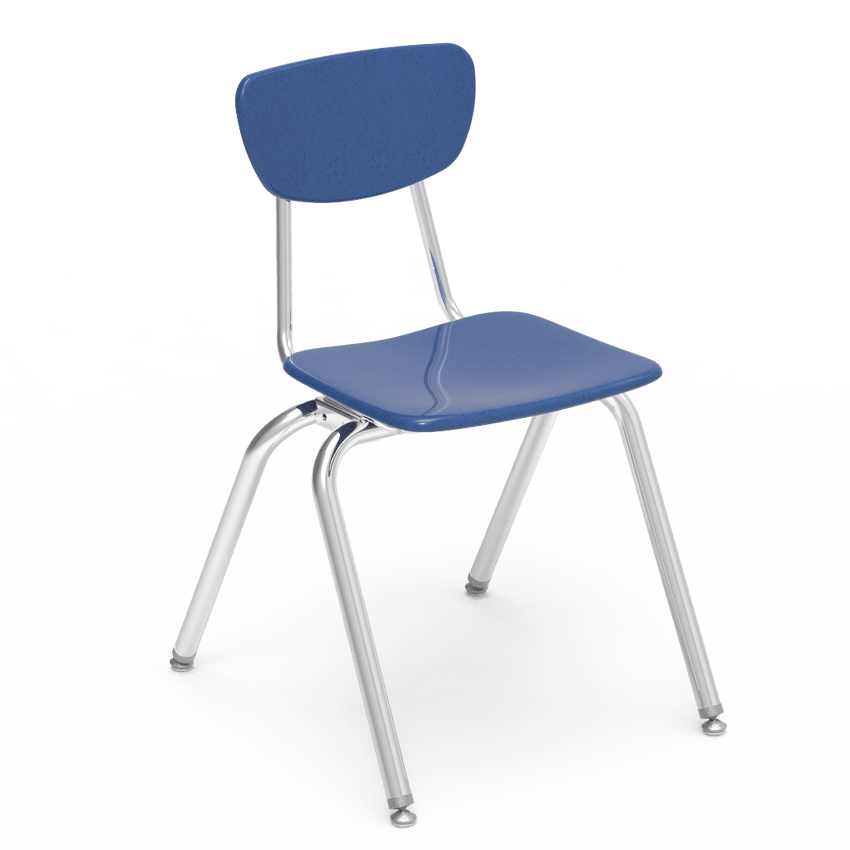 Virco 3018 School Chair for Students 5th Grade to Adult - Hard Plastic Seat & Back, Durable and Stackable for Classroom Seating - SchoolOutlet