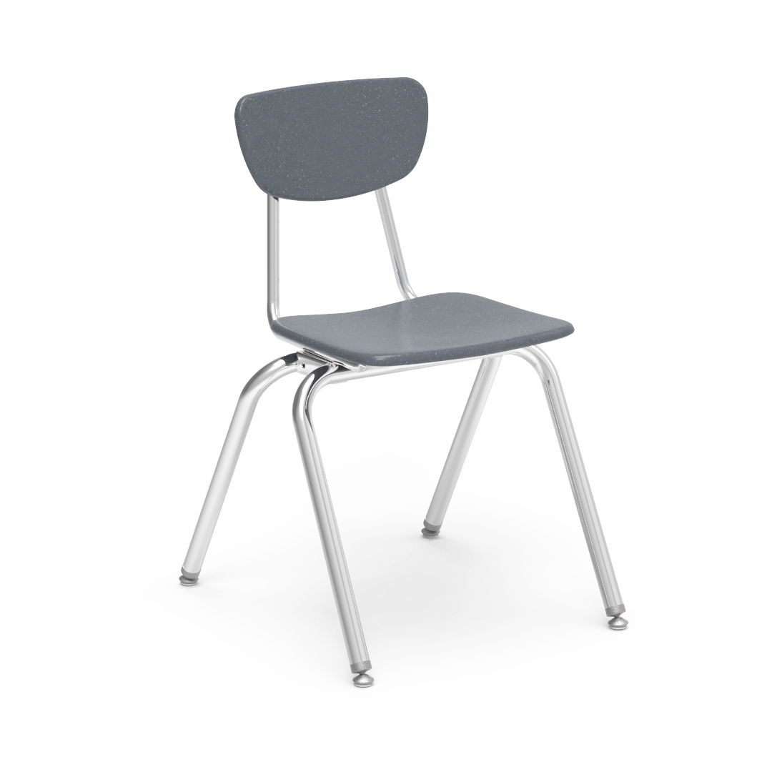 Virco 3018 School Chair for Students 5th Grade to Adult - Hard Plastic Seat & Back, Durable and Stackable for Classroom Seating - SchoolOutlet