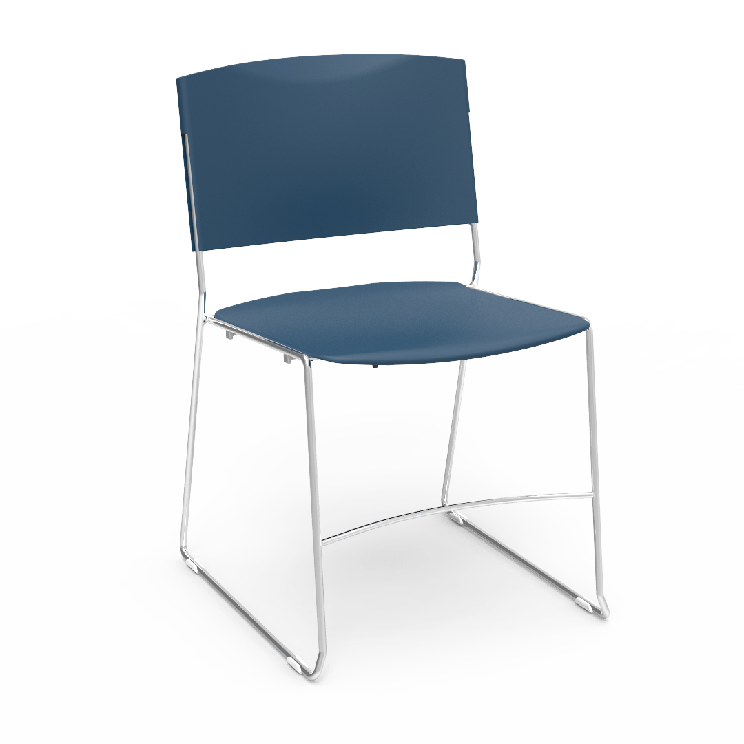 Virco 4100 - UltraStack Sled Based Chair - 18" Height (Virco 4100) - SchoolOutlet