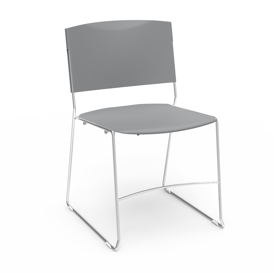 Virco 4100 - UltraStack Sled Based Chair - 18" Height (Virco 4100) - SchoolOutlet