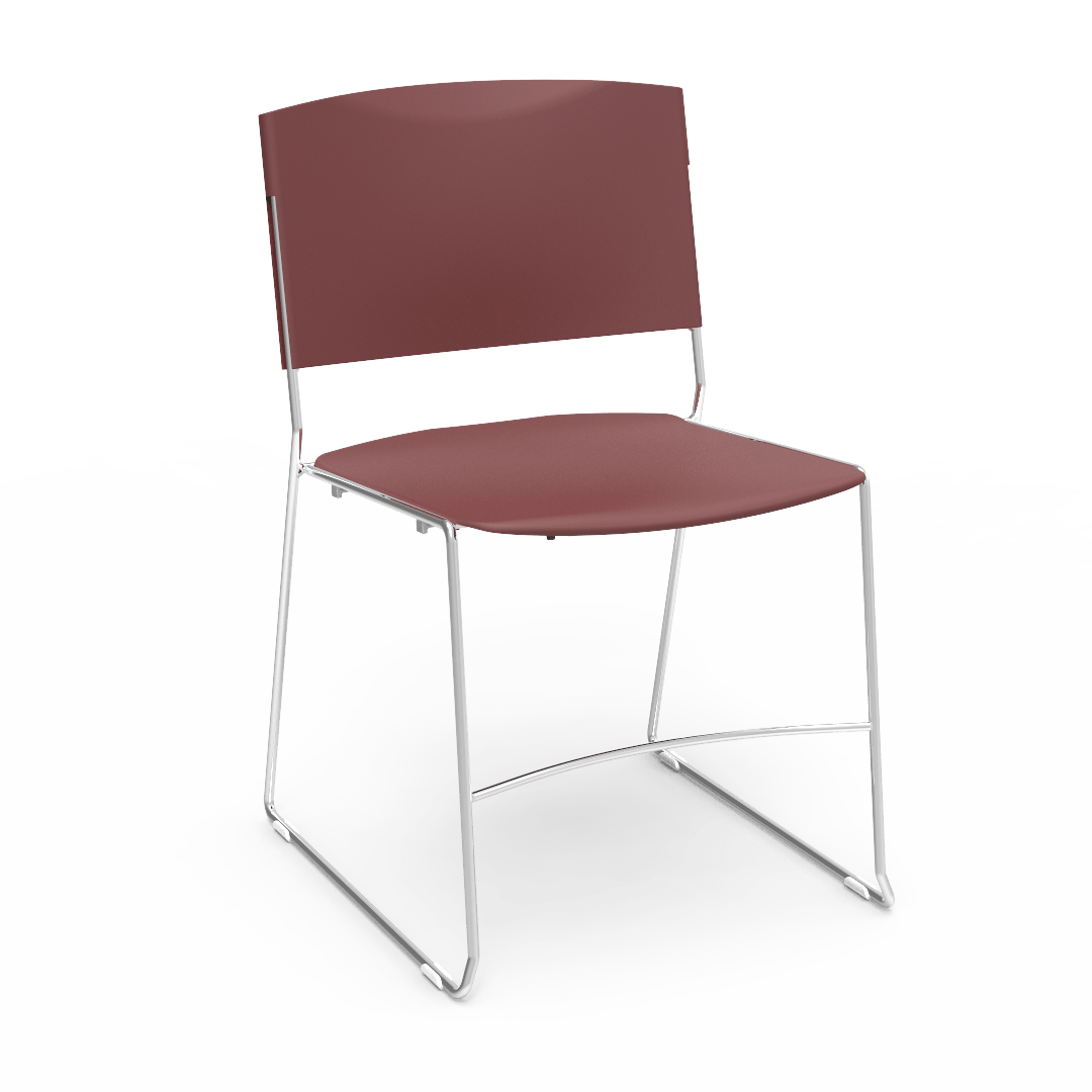 Virco 4100 - UltraStack Sled Based Chair - 18" Height (Virco 4100) - SchoolOutlet