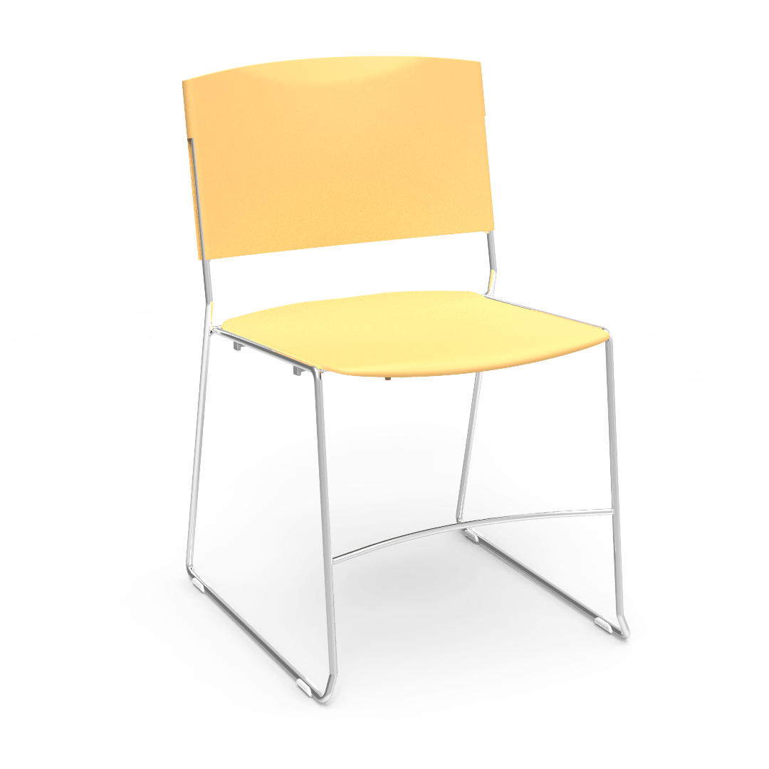 Virco 4100 - UltraStack Sled Based Chair - 18" Height (Virco 4100) - SchoolOutlet