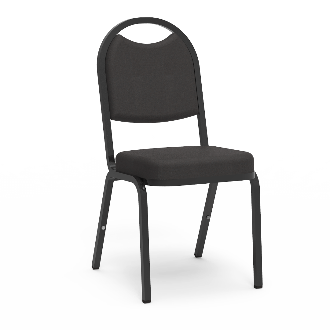 Virco 8915 - Upholstered Stack Chair, Rounded Back, Padded Crown Seat (Virco 8915) - SchoolOutlet