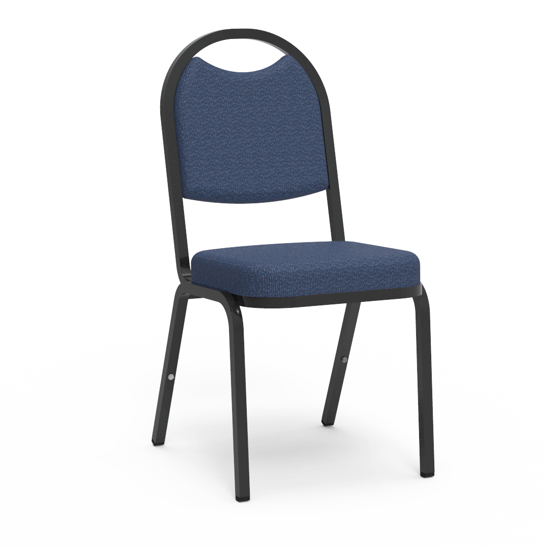 Virco 8915 - Upholstered Stack Chair, Rounded Back, Padded Crown Seat (Virco 8915) - SchoolOutlet