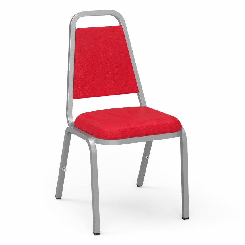 Virco 8926 - Upholstered Stack Chair, Trapezoidal Back, Padded Dome Seat (Virco 8926) - SchoolOutlet