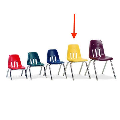 Virco 9016 School Chair - 16" Seat Height Stackable (Virco 9016) - SchoolOutlet