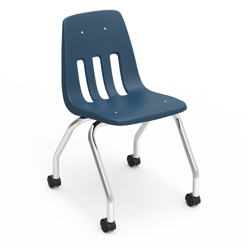 Virco 9050 - Mobile Task Chair with Wheels - 18" Seat Height (Virco 9050) - SchoolOutlet