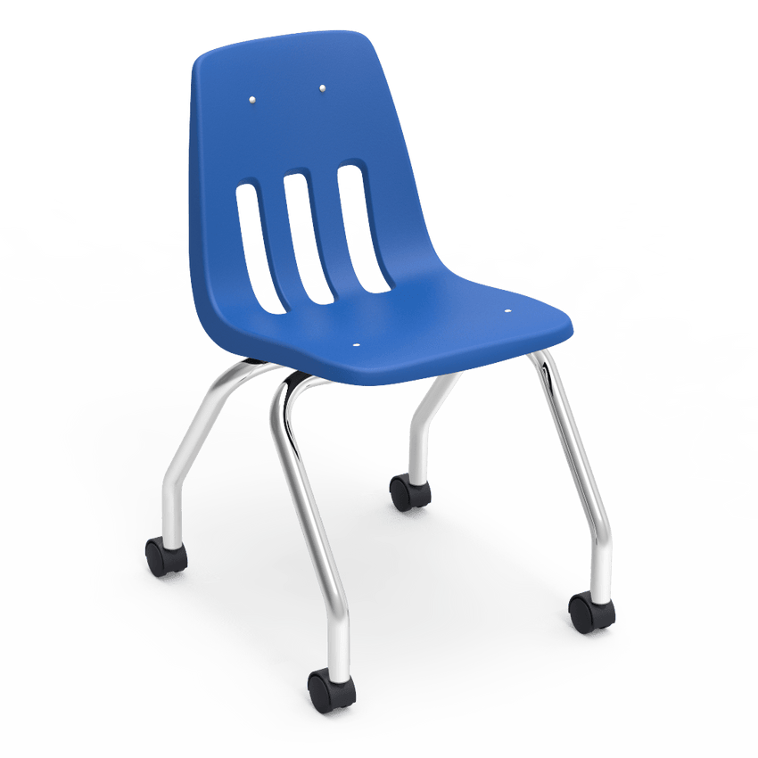 Virco 9050 - Mobile Task Chair with Wheels - 18" Seat Height (Virco 9050) - SchoolOutlet