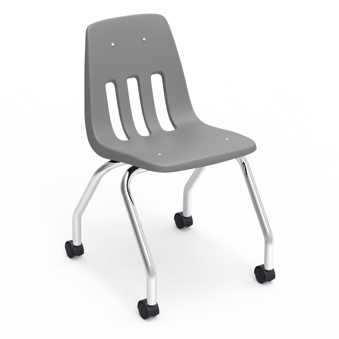 Virco 9050 - Mobile Task Chair with Wheels - 18" Seat Height (Virco 9050) - SchoolOutlet