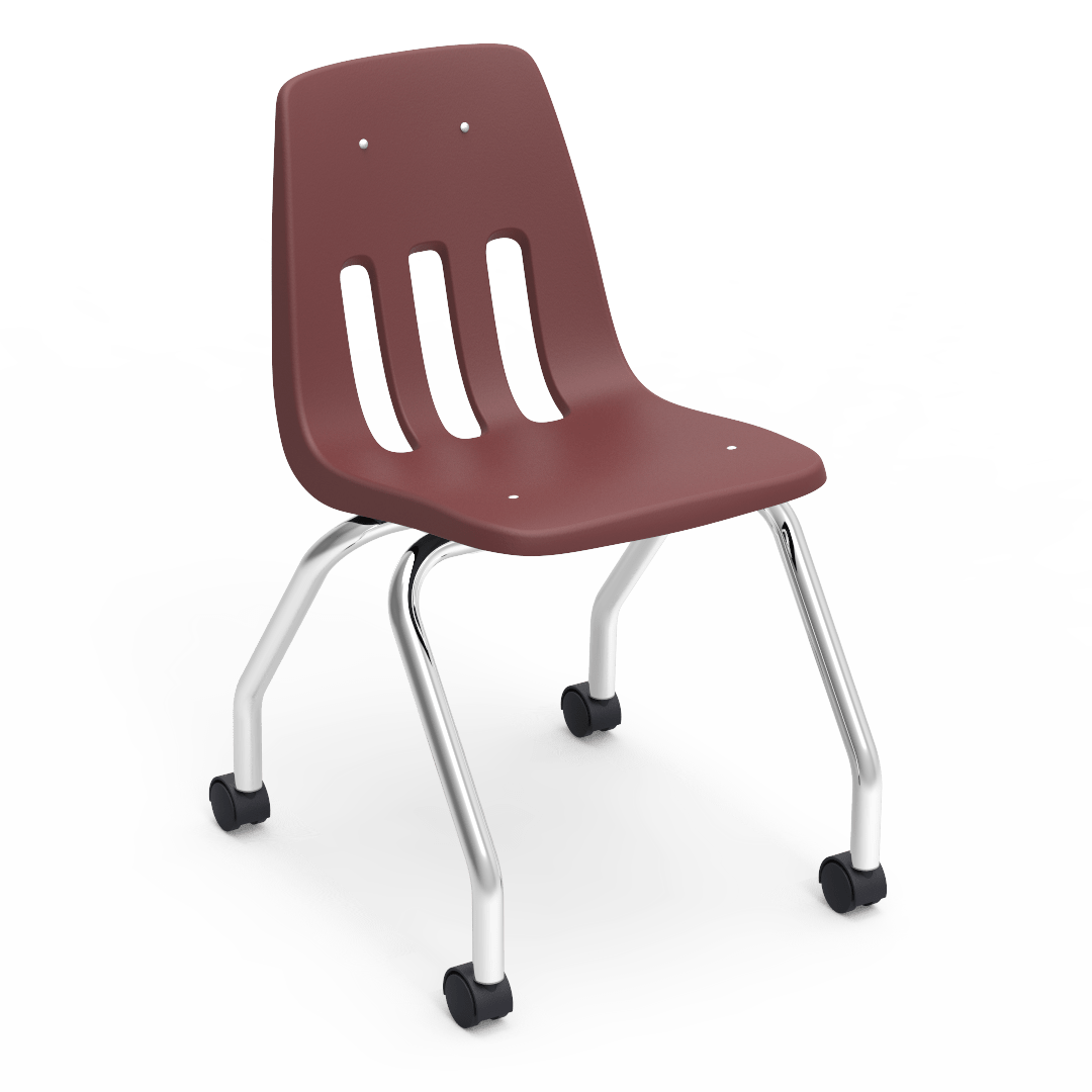 Virco 9050 - Mobile Task Chair with Wheels - 18" Seat Height (Virco 9050) - SchoolOutlet