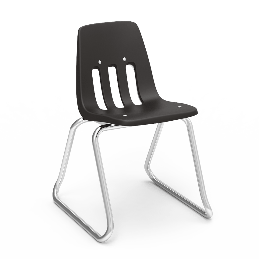 Virco 9614 - 9000 Series Sled-Based Stack Chair with Steel Back Support - 14" Seat Height (Virco 9614) - SchoolOutlet