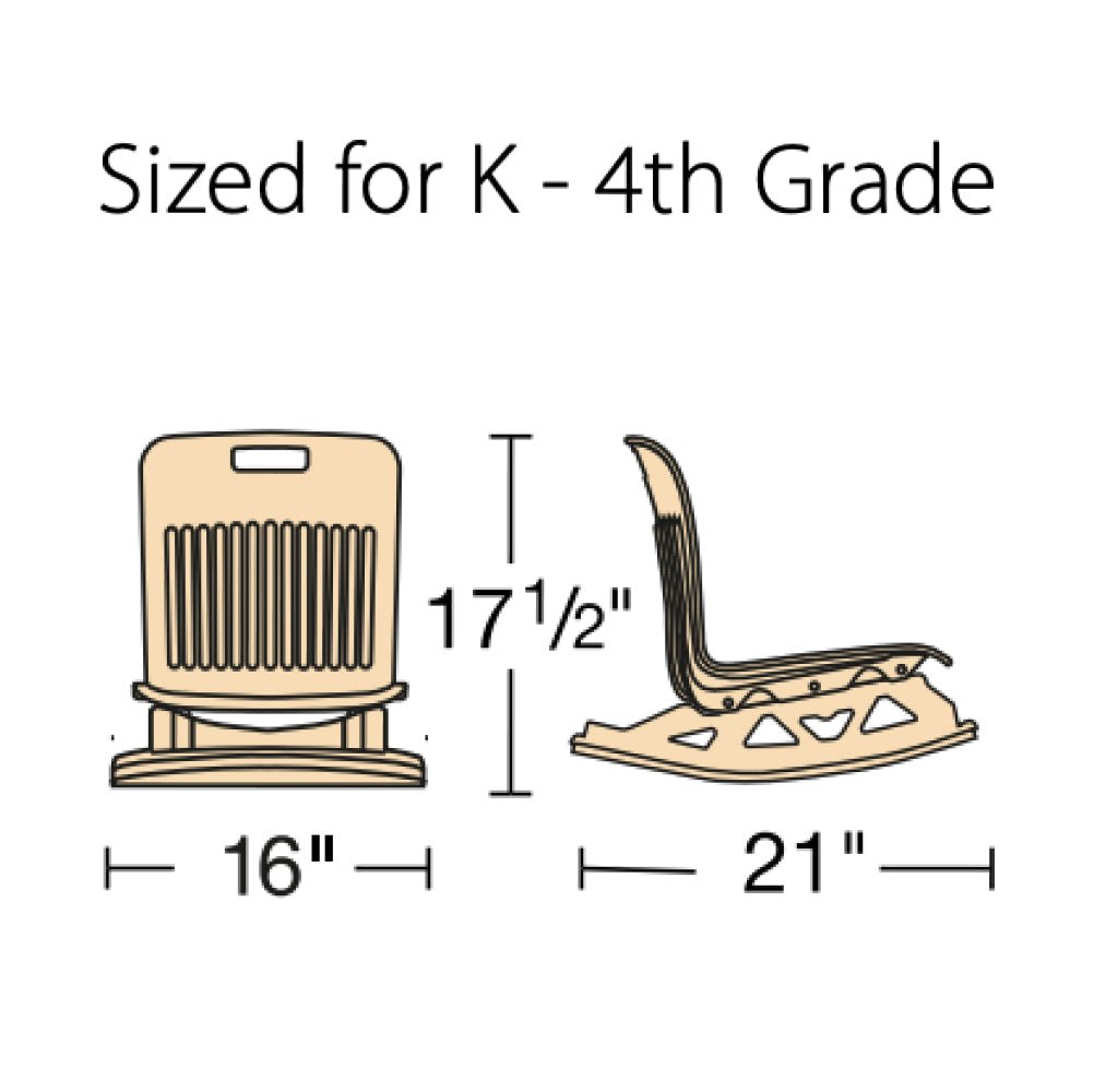 Virco ANFLROCK15 - Analogy Series Floor Rocker - 16"W x 21"D (Virco ANFLROCK15) - SchoolOutlet