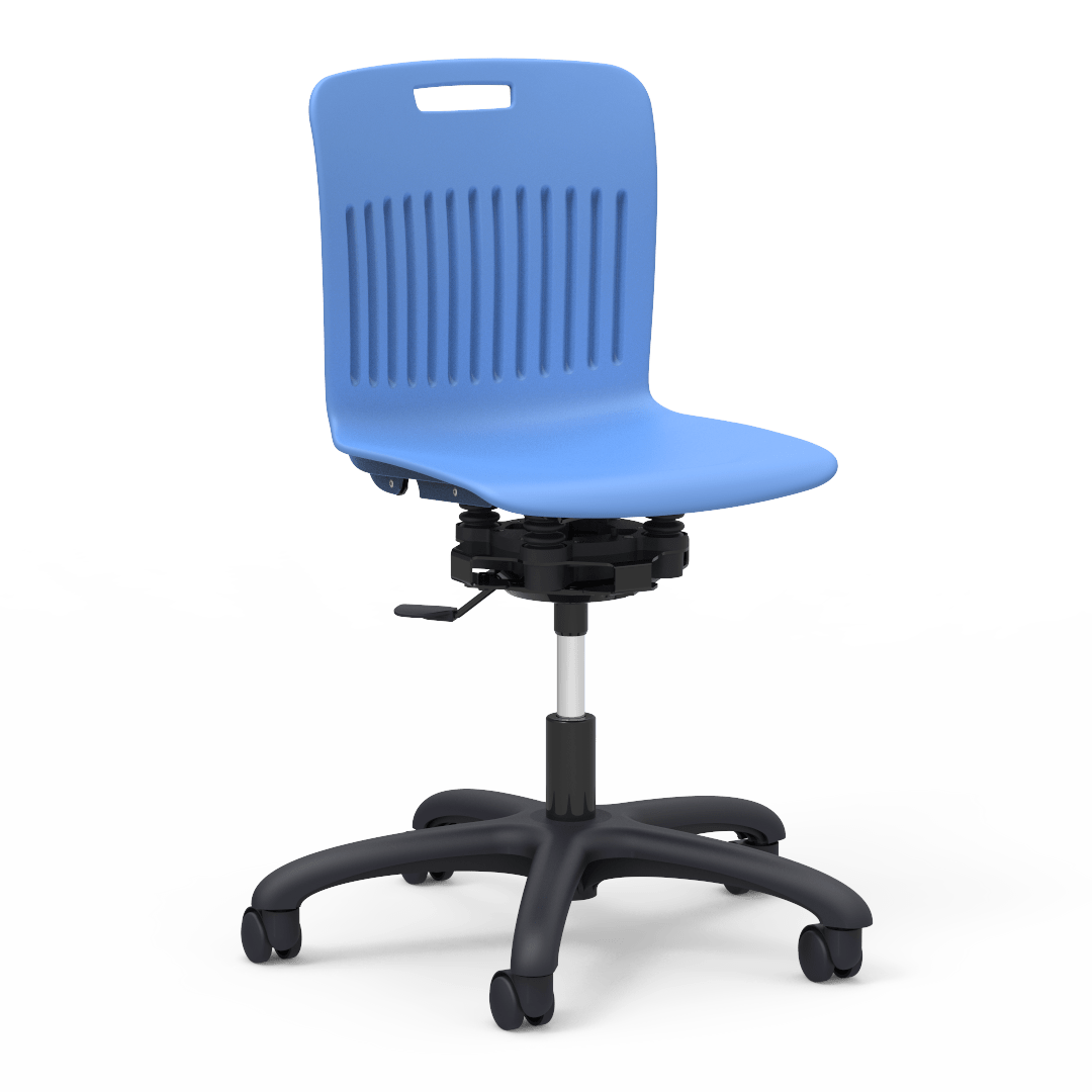 Virco Analogy Series R2M Adjustable Height Mobile Task Chair (Virco ANR2MTASK18) - SchoolOutlet