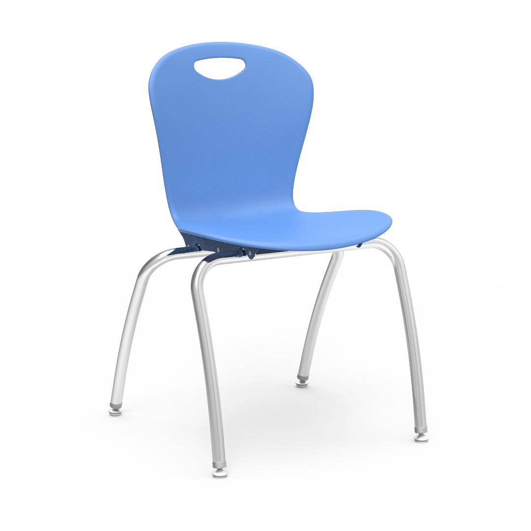 Virco CZ18 - Civitas Series 4-Legged Ergonomic Chair, Contoured Seat/Back - 18" Seat Height (Virco CZ18) - SchoolOutlet