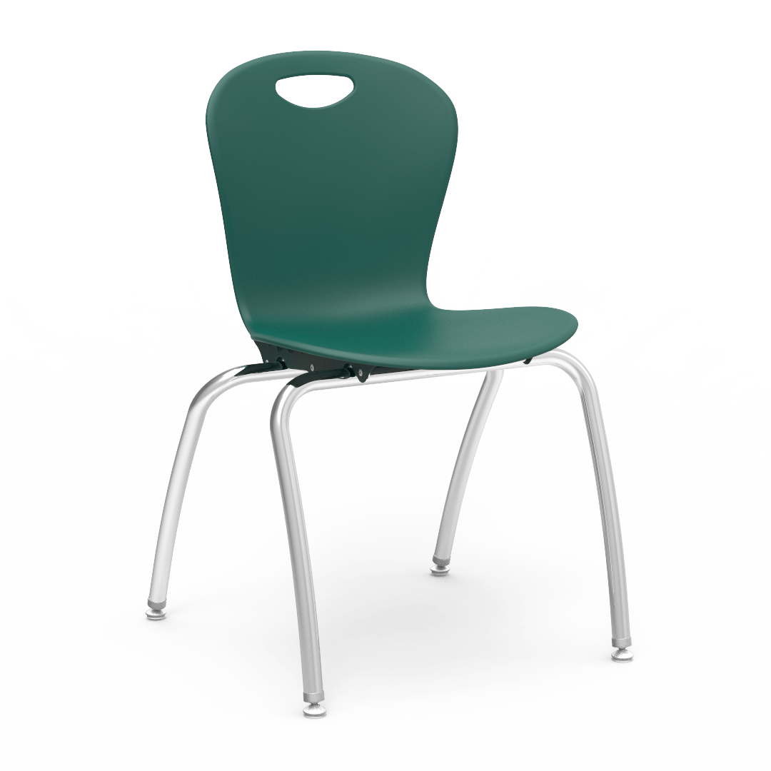 Virco CZ18 - Civitas Series 4-Legged Ergonomic Chair, Contoured Seat/Back - 18" Seat Height (Virco CZ18) - SchoolOutlet