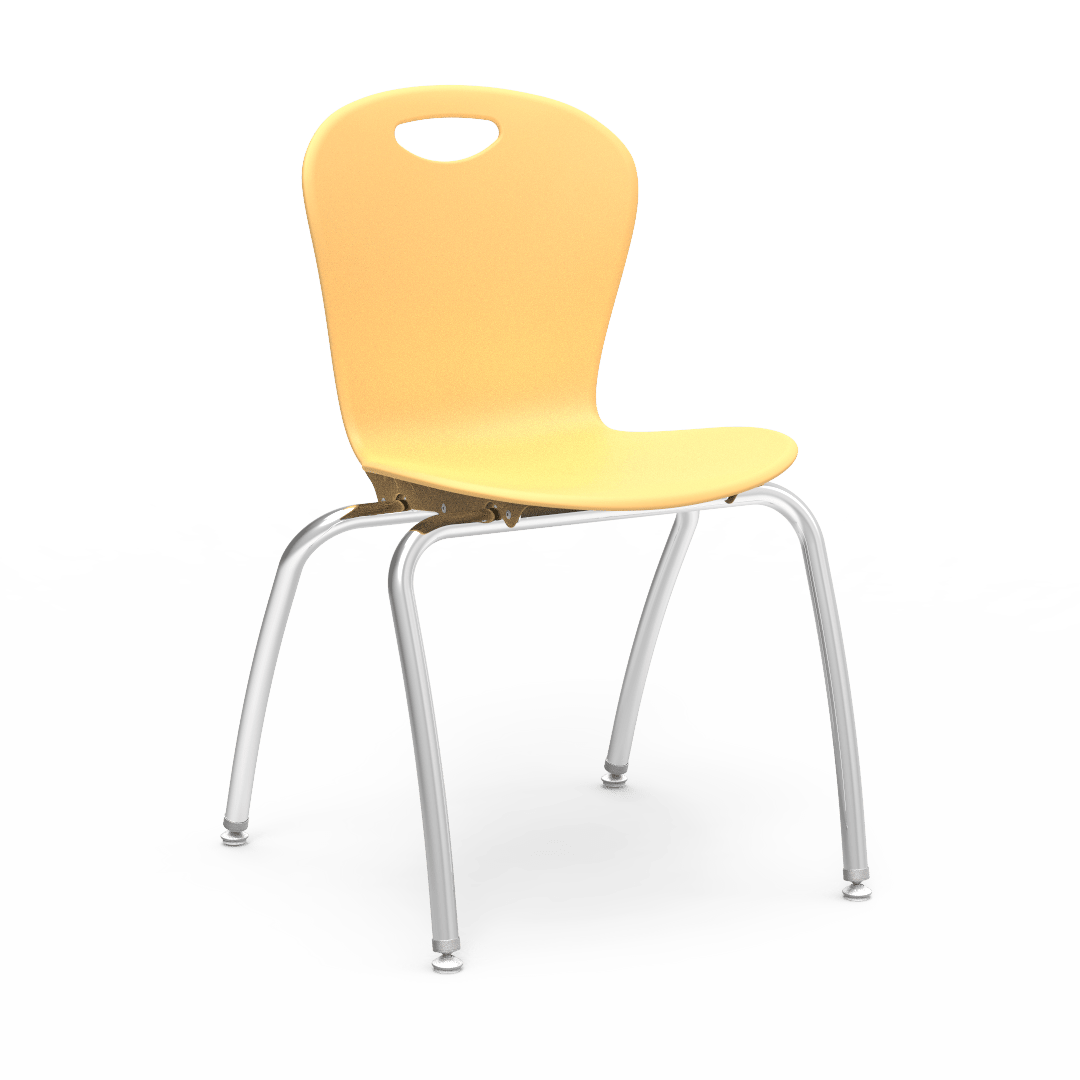 Virco CZ18 - Civitas Series 4-Legged Ergonomic Chair, Contoured Seat/Back - 18" Seat Height (Virco CZ18) - SchoolOutlet