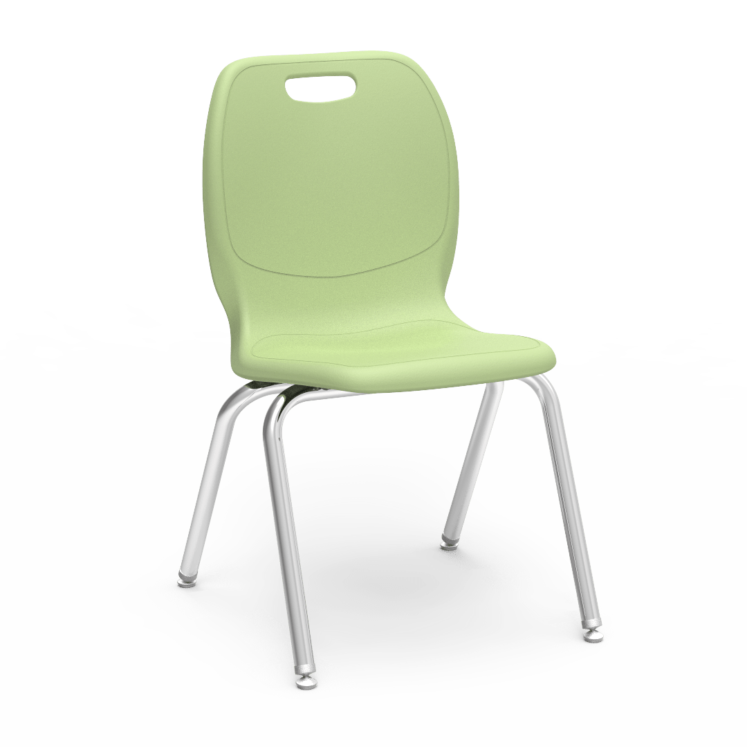 Virco N2 Series Ergonomic School Stack Chair - XL Seat - 18 1/4" Seat Height (Virco N218EL) - SchoolOutlet