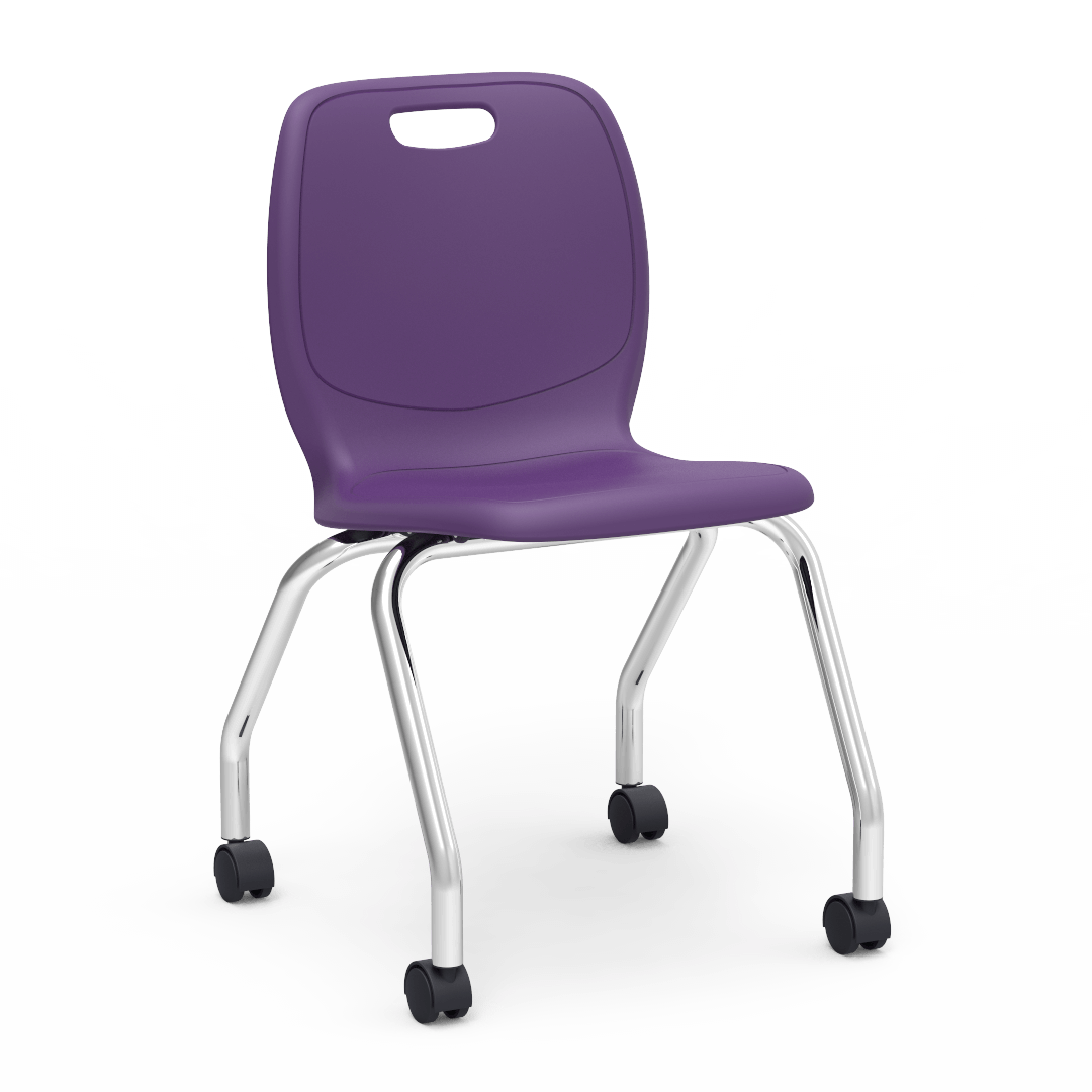 Virco N2 Series Mobile Task Chair - 18" Seat Height (Virco N250) - SchoolOutlet