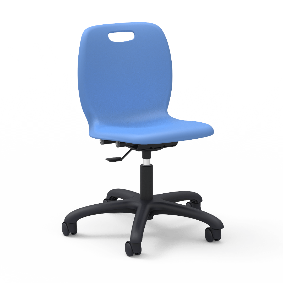 Virco N2 Series Height Adjustable Mobile Task Chair (Virco N260GC) - SchoolOutlet