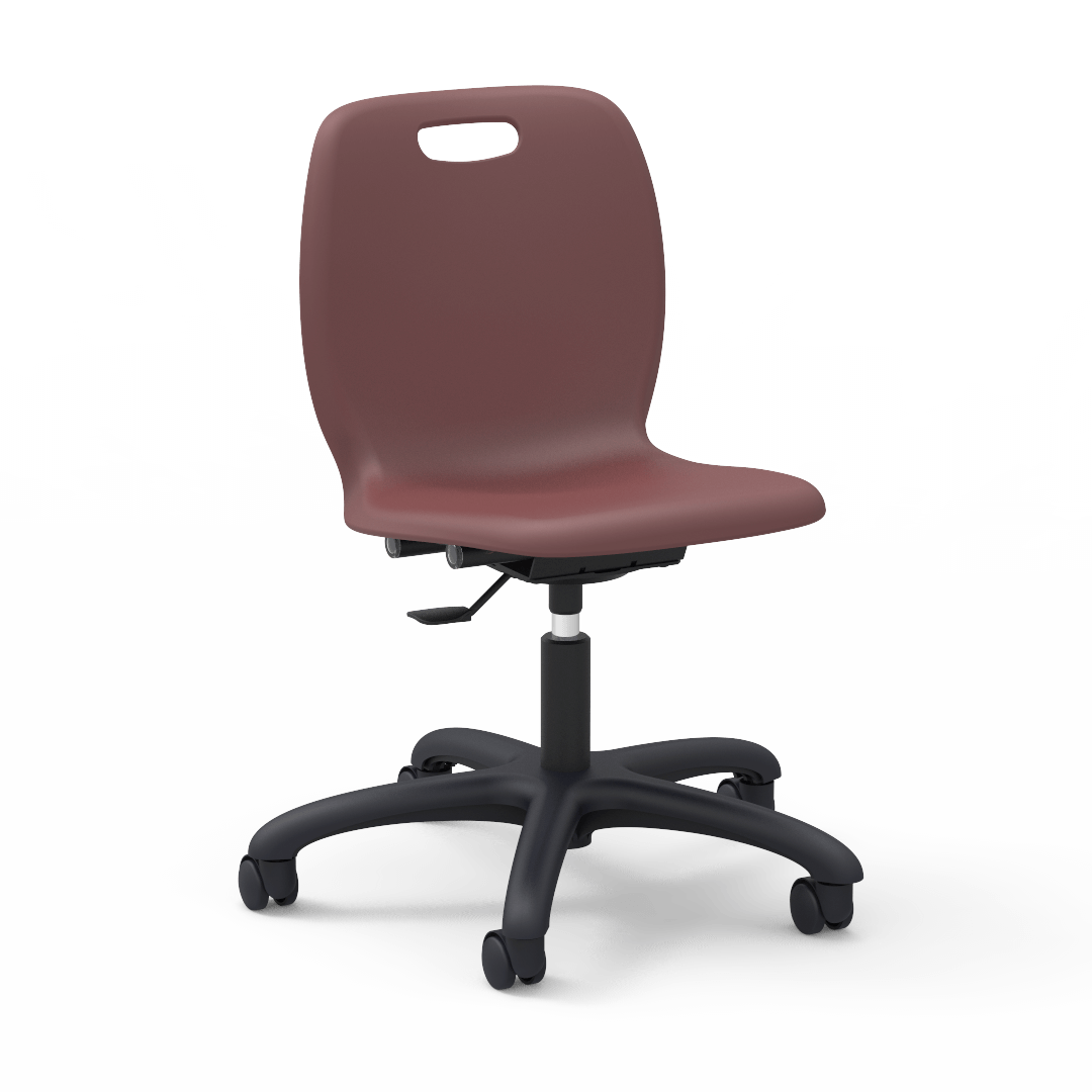 Virco N2 Series Height Adjustable Mobile Task Chair (Virco N260GC) - SchoolOutlet