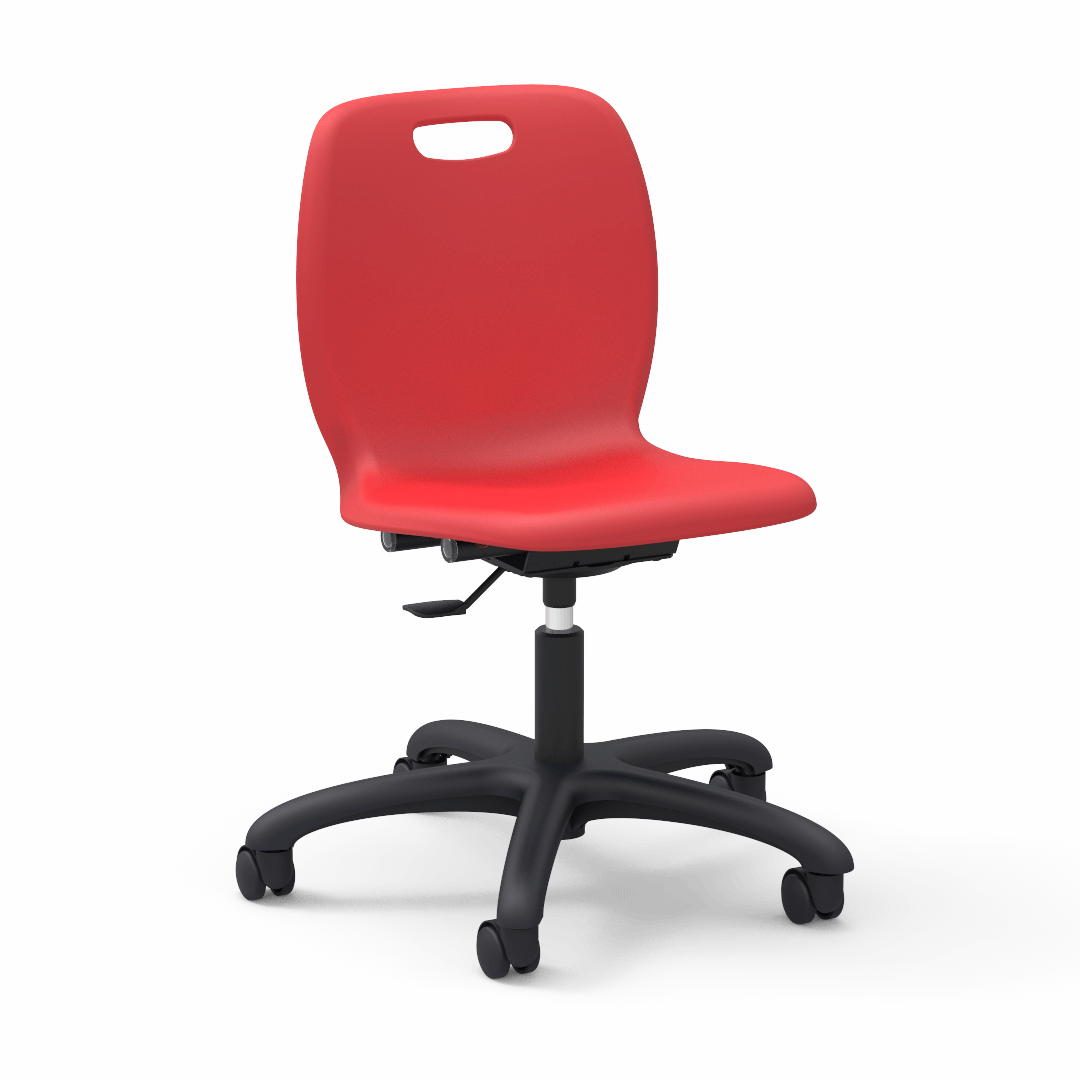 Virco N2 Series Height Adjustable Mobile Task Chair (Virco N260GC) - SchoolOutlet