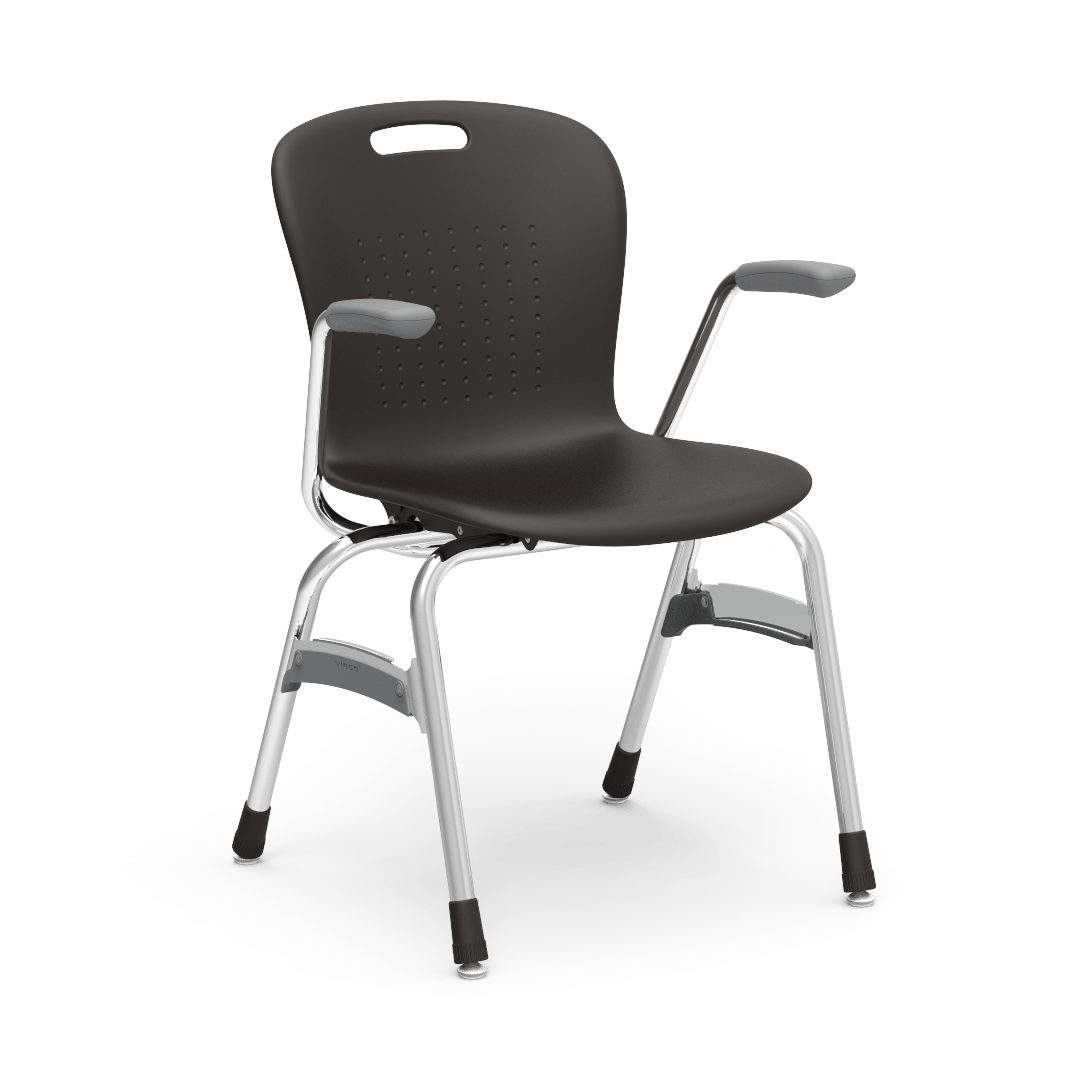 Virco SG418A - Sage Series 4-Leg Chair with Armrests - 18" Seat Height (Virco SG418A) - SchoolOutlet