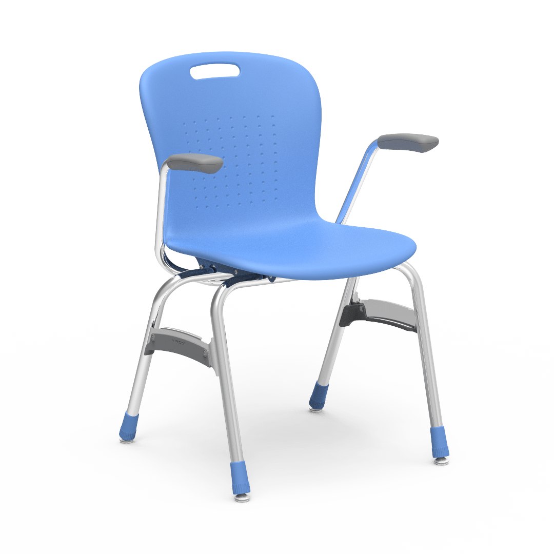 Virco SG418A - Sage Series 4-Leg Chair with Armrests - 18" Seat Height (Virco SG418A) - SchoolOutlet