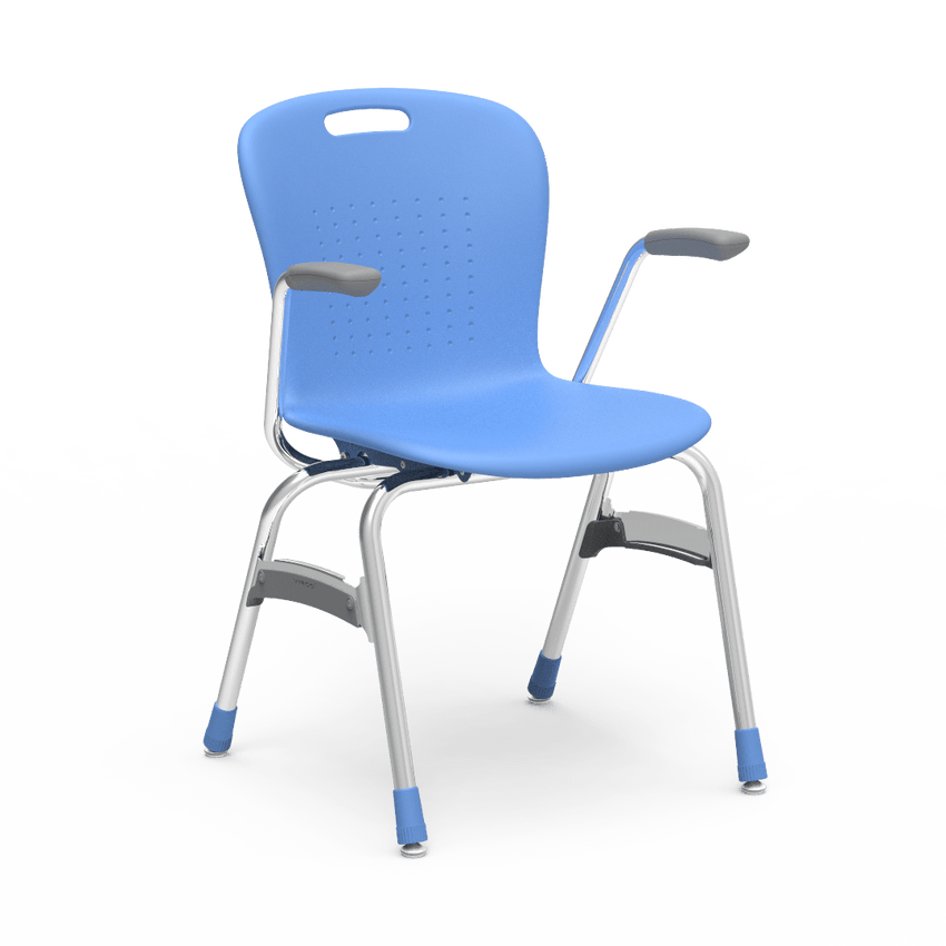 Virco SG418A - Sage Series 4-Leg Chair with Armrests - 18" Seat Height (Virco SG418A) - SchoolOutlet