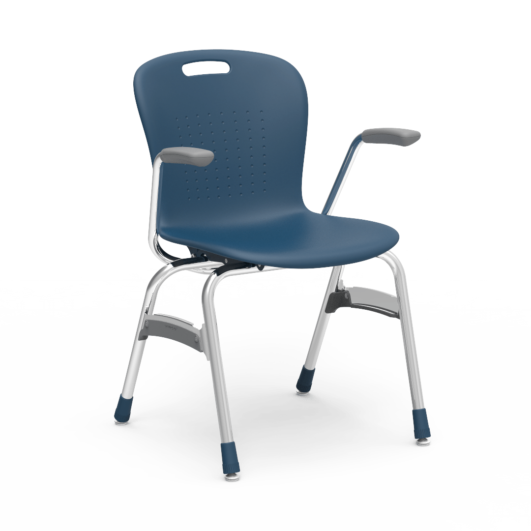 Virco SG418A - Sage Series 4-Leg Chair with Armrests - 18" Seat Height (Virco SG418A) - SchoolOutlet