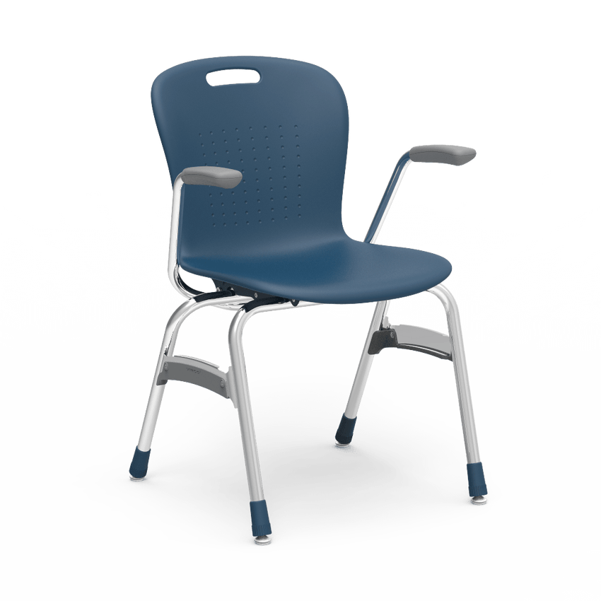 Virco SG418A - Sage Series 4-Leg Chair with Armrests - 18" Seat Height (Virco SG418A) - SchoolOutlet