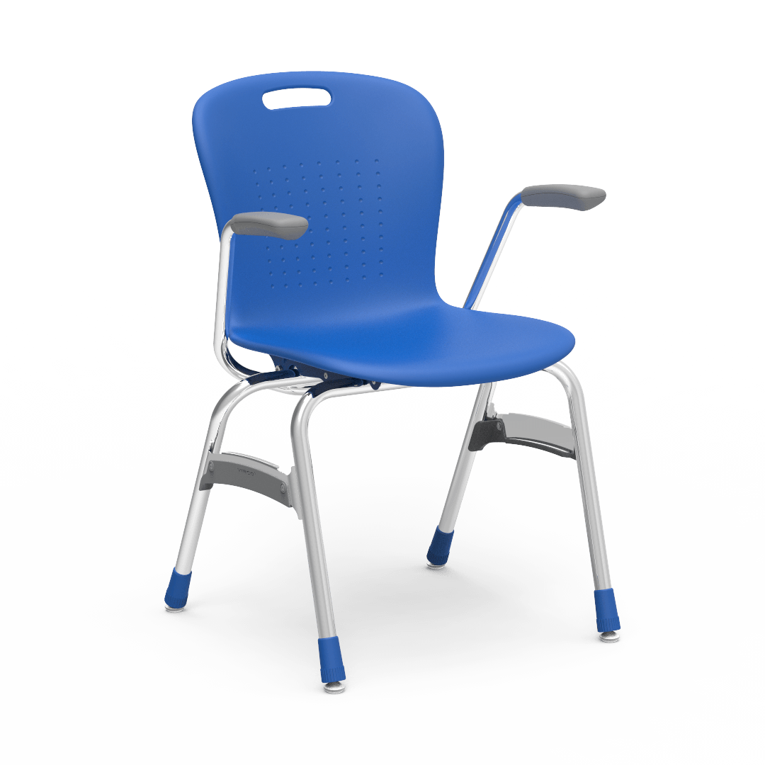 Virco SG418A - Sage Series 4-Leg Chair with Armrests - 18" Seat Height (Virco SG418A) - SchoolOutlet