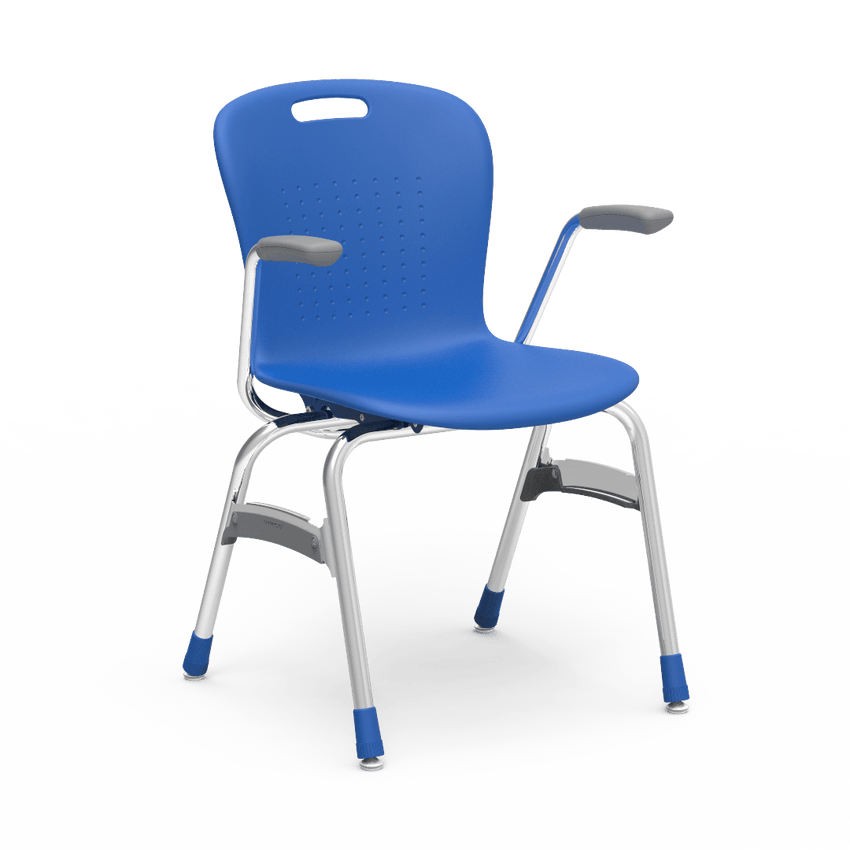 Virco SG418A - Sage Series 4-Leg Chair with Armrests - 18" Seat Height (Virco SG418A) - SchoolOutlet