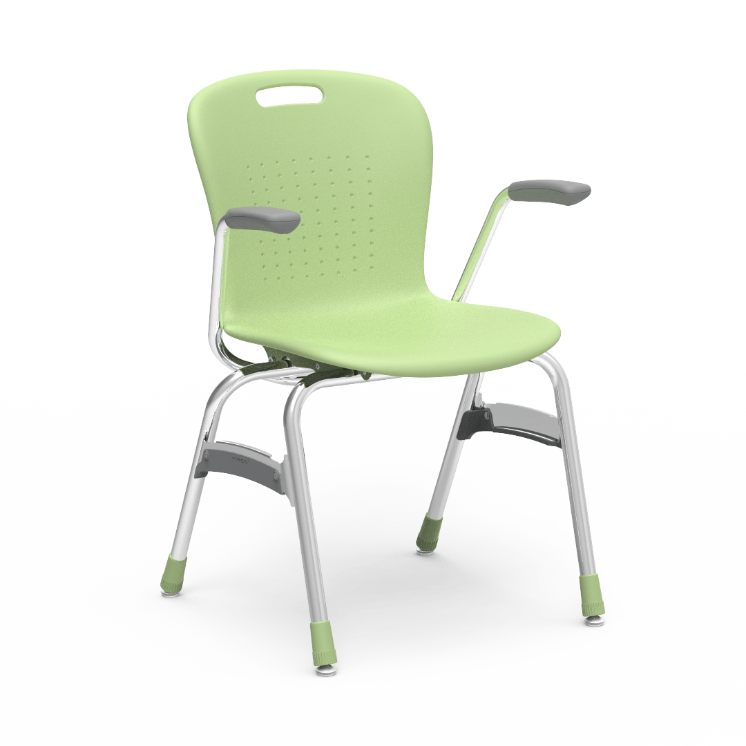 Virco SG418A - Sage Series 4-Leg Chair with Armrests - 18" Seat Height (Virco SG418A) - SchoolOutlet