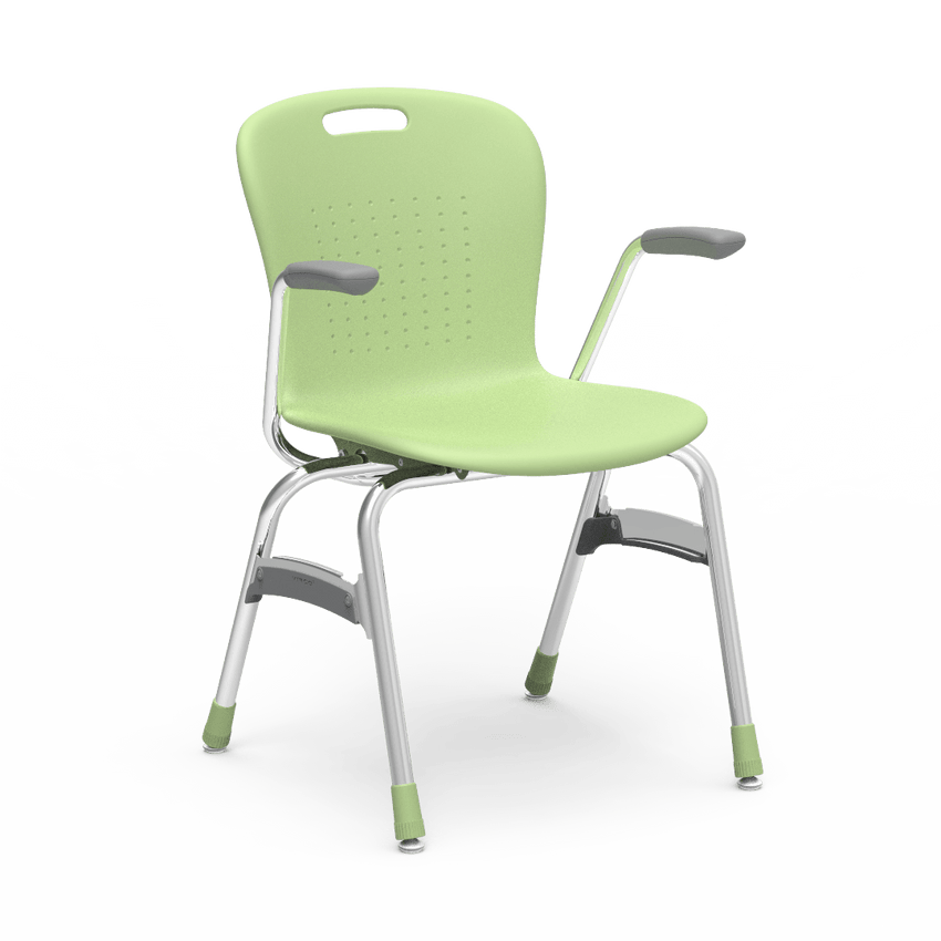 Virco SG418A - Sage Series 4-Leg Chair with Armrests - 18" Seat Height (Virco SG418A) - SchoolOutlet
